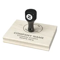 Company Logo Business Name Contact Details Rubber Stamp