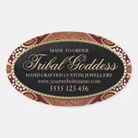 Tribal Goddess Oval Product Stickers