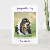 Happy Mother's Day - Dog Photo Worlds Best Dog Mom Card