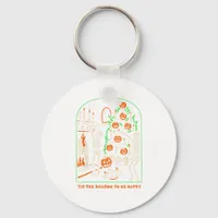 Tis The Season To Be Creepy Halloween Keychain