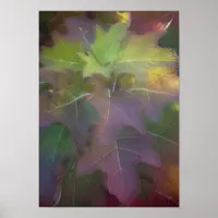 Fall Colored Oak Leaf Hydrangea Poster