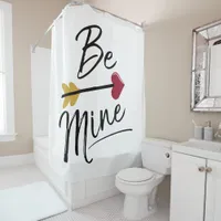 Be mine Cute Valentines Shower Curtain