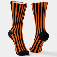 Halloween Pumpkin Orange and Black  Socks