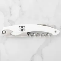 Bold Initial Monogram Name Botanical Waiter's Corkscrew