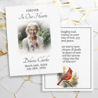 Forever in our Hearts | Memorial Bookmark Prayer Note Card