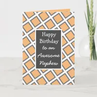 Modern Personalized Happy Birthday Nephew Card