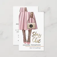 Pink Girly Business Card