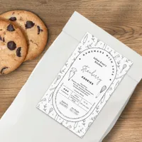 Elegant Pastry Baking Tools Cottage Law Label