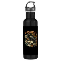F-Caw-F Crow Vintage Graphic Stainless Steel Water Bottle
