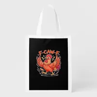 F-Caw-F Attitude Classic Retro Style Grocery Bag