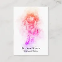 *~* Tribal Shamanic . Dream Catcher Sacred Shaman Business Card