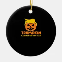 Trumpkin Make Halloween Great Again Jack O Lantern Ceramic Ornament