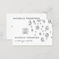 Faux Glitter Diamond Business Card