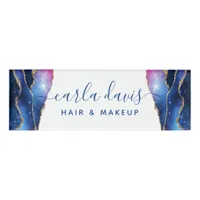 Signature Script Agate Galaxy Celestial Stars Name Tag