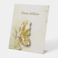Pearl droplets pedestal sign 