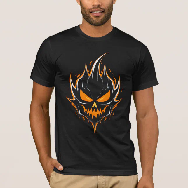 Jack O Lantern Symbol Spooky Halloween Black T-Shirt