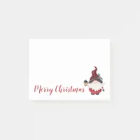 Cute Merry Christmas Gnome Post-it Notes