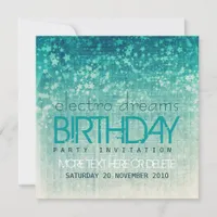 Electro Dreams Party Birthday Invitation