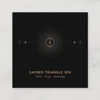 *~* Alchemy Shaman Sacred Geometry Mandala Moon Square Business Card