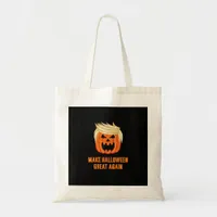 Make Halloween Great Again Funny Trumpkin – Basic  Tote Bag
