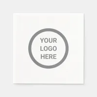 Simple Logo Branded Promotional Business Event Napkins