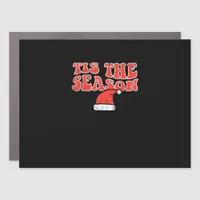 Tis Season Skeleton Pumpkin Halloween Car Magnet