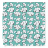 Cool Chef and Baker Toque Chef Hats Patterned Bandana