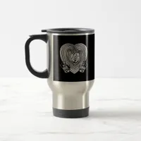 Crying Heart Skeleton Hands Classic Style Travel Mug