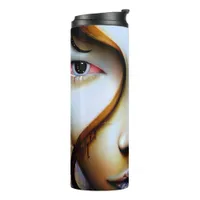 Ethereal Fantasy Art | Gold and Black Thermal Tumbler