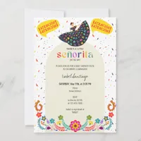 Little Señorita On The Way Fiesta Baby Shower Invitation