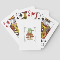 Mushroom Frog Goblincore Mycology Artistic Design Poker Cards