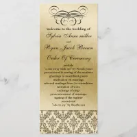 black  Wedding program