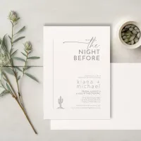 Desert Vibes Rehearsal Dinner Ivory ID1019 Invitation