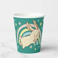 Rainbow Rabbit  Paper Cups