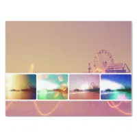 Santa Monica Pier Photo Collage Tissue Paper