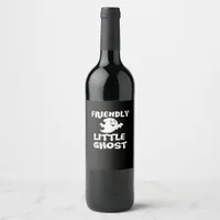 Little Boo Halloween Print  Wine Label
