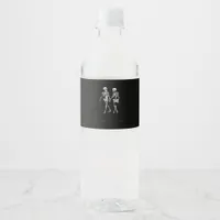 Till Death Do Us Part To The Grave Classic Design Water Bottle Label