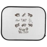 Cottagecore Aesthetic Mushroom Academia Frog Gobli Car Floor Mat