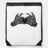 Skeleton Heart Hands - Classic Drawstring Bag