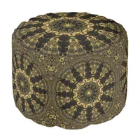 Bohemian Batik Star Pouf