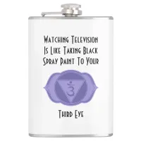 Third Eye Chakra Quote Flask