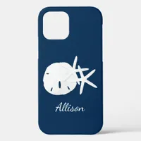 Beach Coastal Navy Blue  iPhone 12 Case