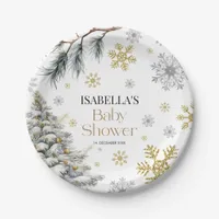 Baby Shower Winter  Paper Plates