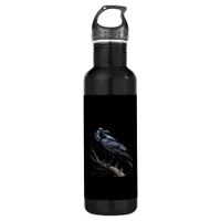 Crow, F-Caw-F Funny Bird Funny Quote Stainless Steel Water Bottle