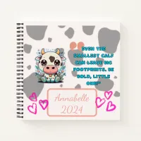 I LOVE COWS! Custom 8.5" x 8.5" Spiral Notebook