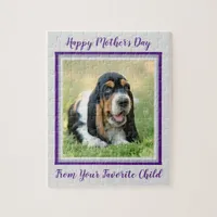 Happy Mothers Day Dog - Cut Favorite Pet Photo Jigsaw Puzzle