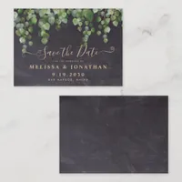 Rustic Budget Eucalyptus Wedding Save The Date Not Note Card