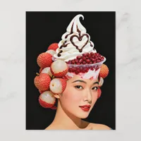 Dessert Woman Postcard