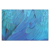 I'm blue - parrot feathers close up  tissue paper