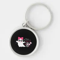 Mommys Little Boo Halloween Classic Design Keychain